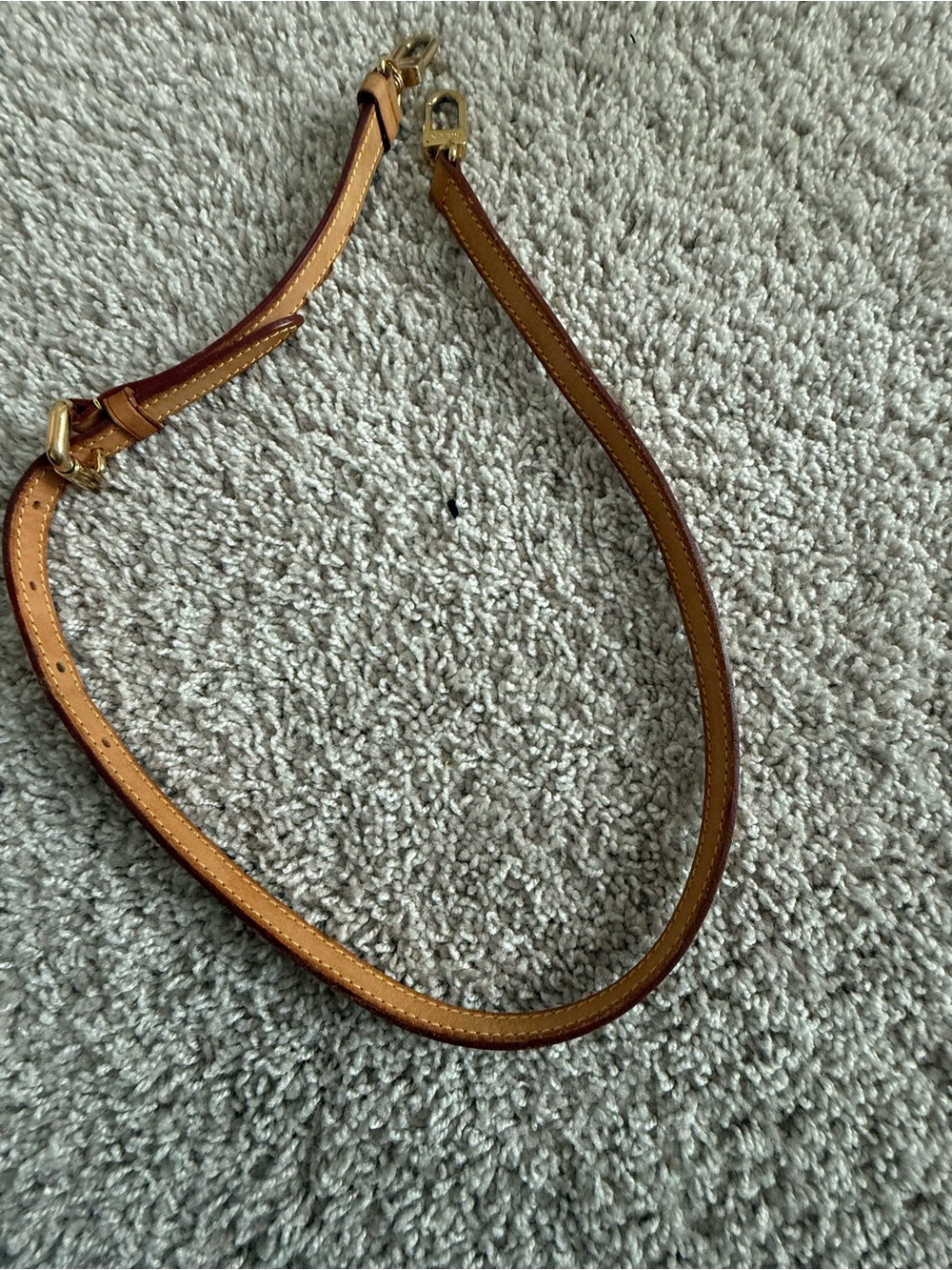 Louis Vuitton Adjustable shoulder Strap with Gold Hardware A55
